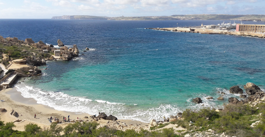 Пляж Парадиз Бэй на Мальте
