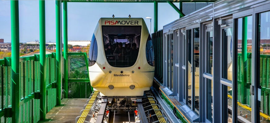 Pisa mover - трансфер от аэропорта до Центрального железнодорожного вокзала Пизы