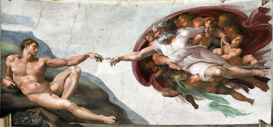 Фреска «Сотворение Адама»