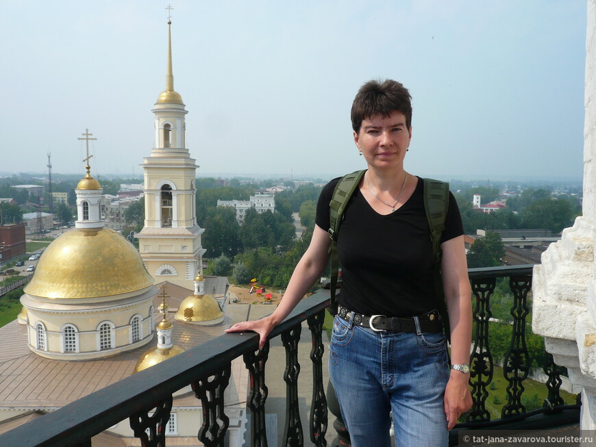На балконе Невьянской башни.