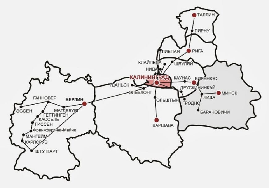 Схема автобусных маршрутов