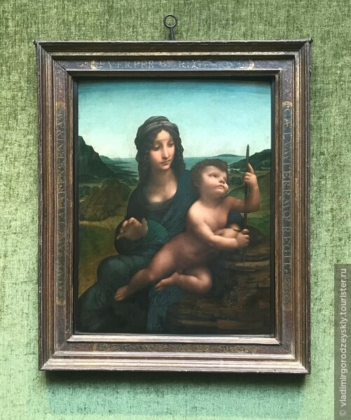 Леонардо да Винчи «Мадонна с пряжей» или «Мадонна с веретеном» 1501 г.
