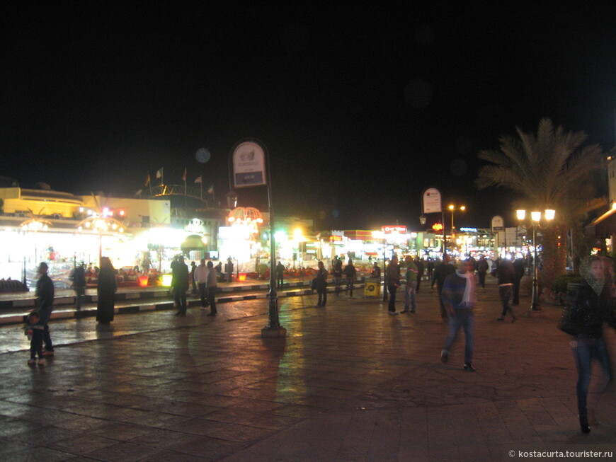 Вечерний Шарм эль Шейх. Главная улица