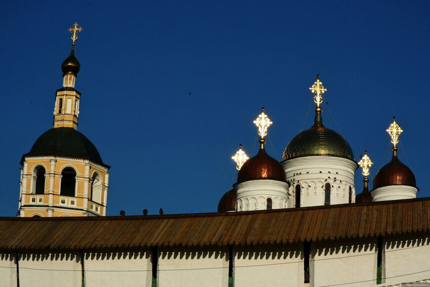 Купола Рождественского собора и колокольня 