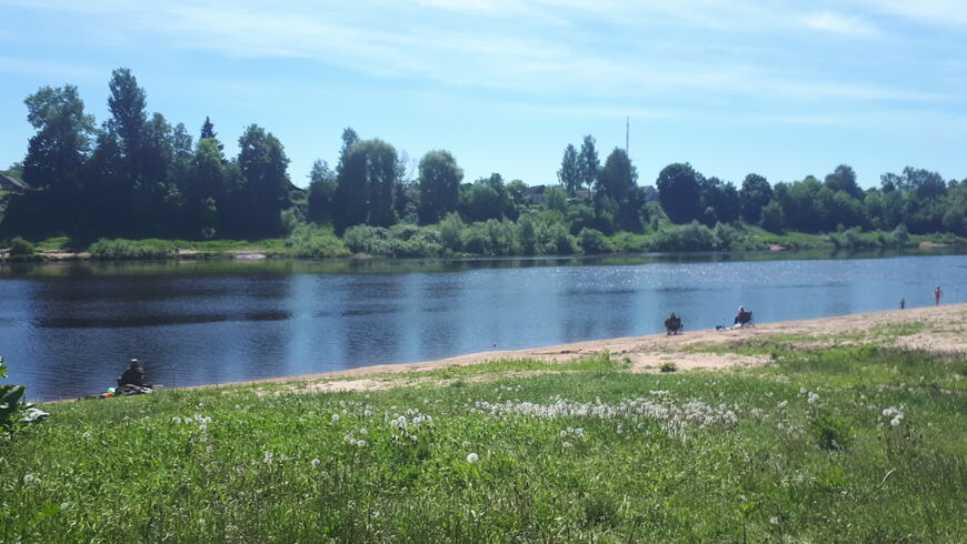 Пляж в парке «Мазурино»