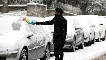 В турецкой провинции выпал снег 