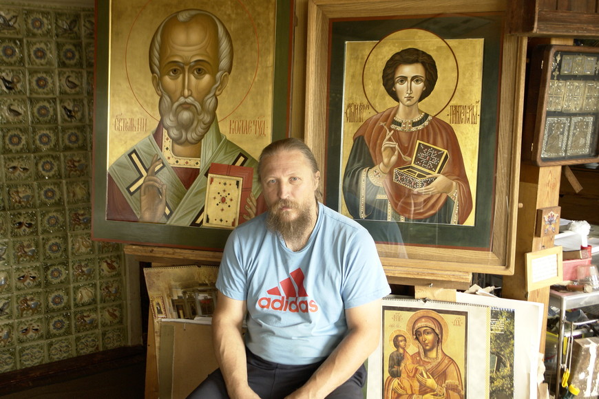 Русский иконописец Дрождин Игорь Юрьевич в Брехово.