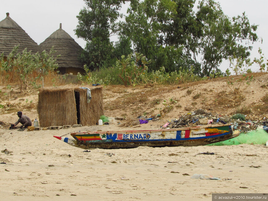 Отдых в африканской деревне на берегу океана