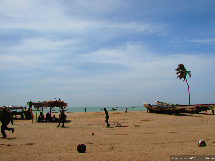 Отдых в африканской деревне на берегу океана