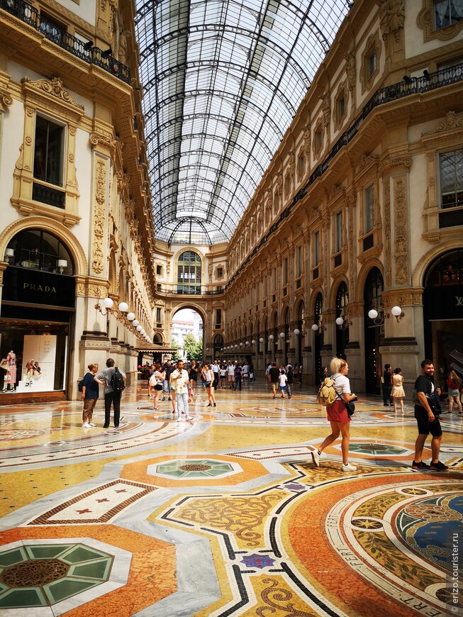Торговые галереи в Милане.