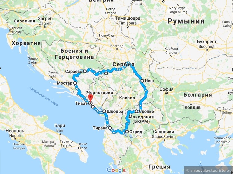 Балканавтотрип: 16700 км за 33 дня (часть 1. «Черногория-1»)