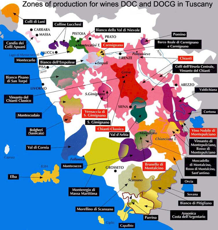 Винными маршрутами центральной Тосканы