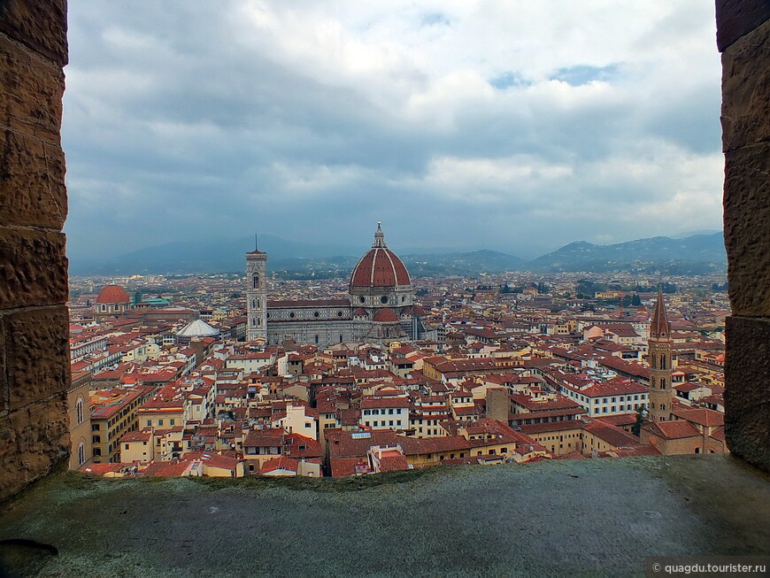 Обзор Флоренции с вершины башни Арнольфо