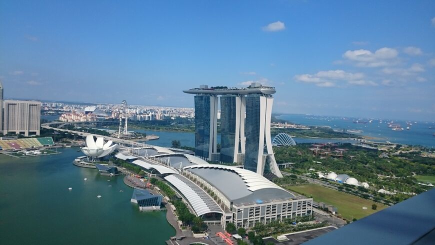 Бассейн на крыше в Сингапуре