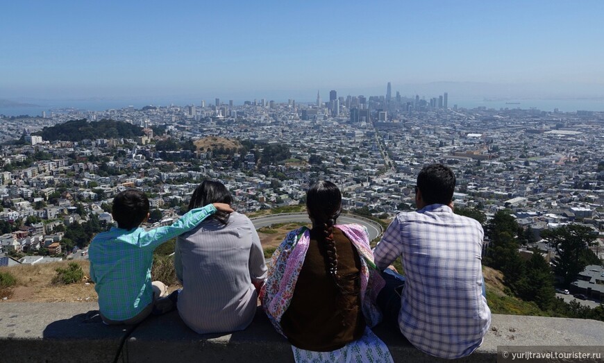 Вид на Сан Франциско с вершины Twin Picks