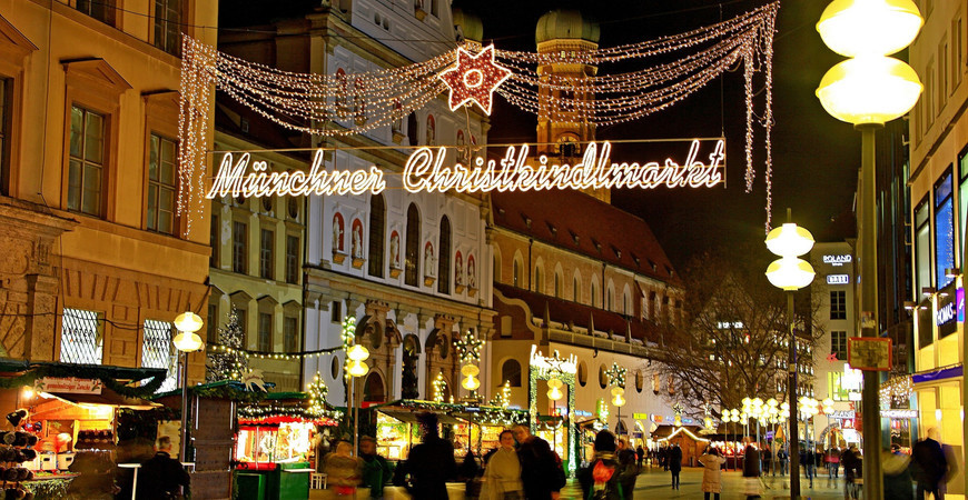 Рождественский базар на Мариенплац (Münchner Christkindlmarkt)