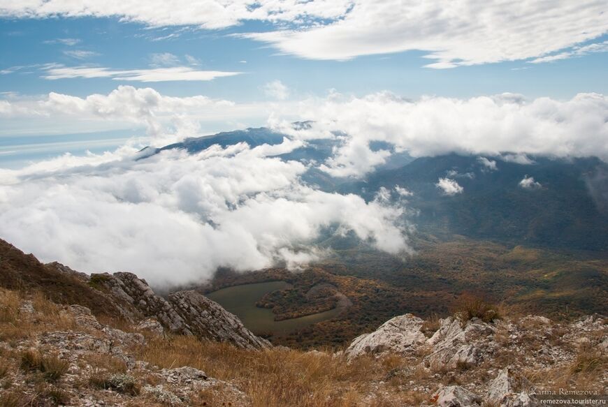 Вид с вершины Чатыр-Дага - Эклизи-Бурун