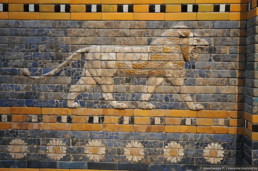 Изображение льва на дороге процессии, Вавилон, 604 - 562 год до нашей эры