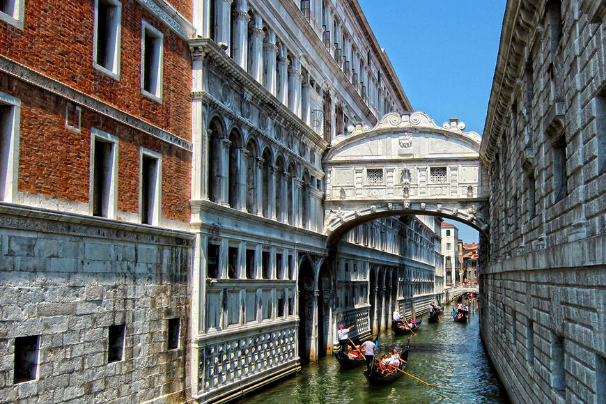 Мост Вздохов в Венеции (Ponte dei Sospiri)
