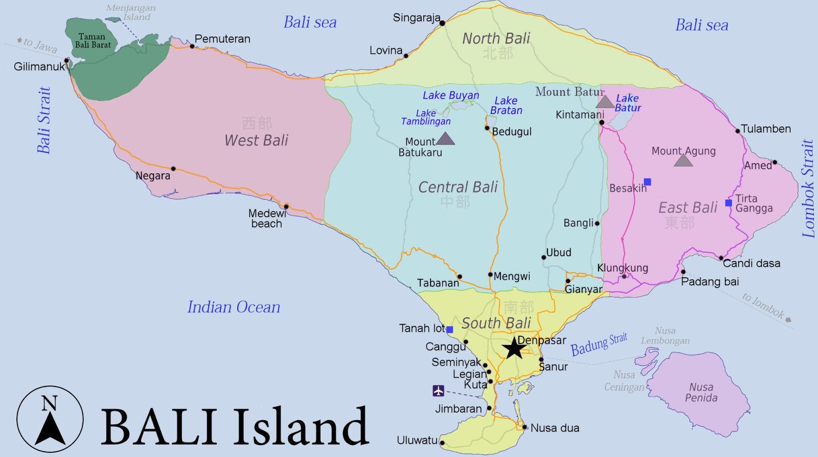 Бали остров на карте мира где находится