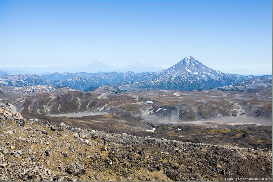 Вид на Вилючинскую сопку с вулкана Горелый