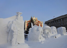 XIX Сибирский фестиваль снежной скульптуры