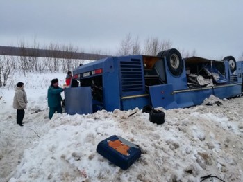 Автобус с детьми перевернулся под Калугой, есть погибшие