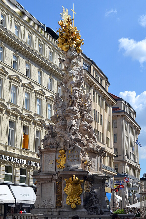 Чумной столб в Вене установлен на улице Габен в честь окончания эпидемии чумы в 1679 году
