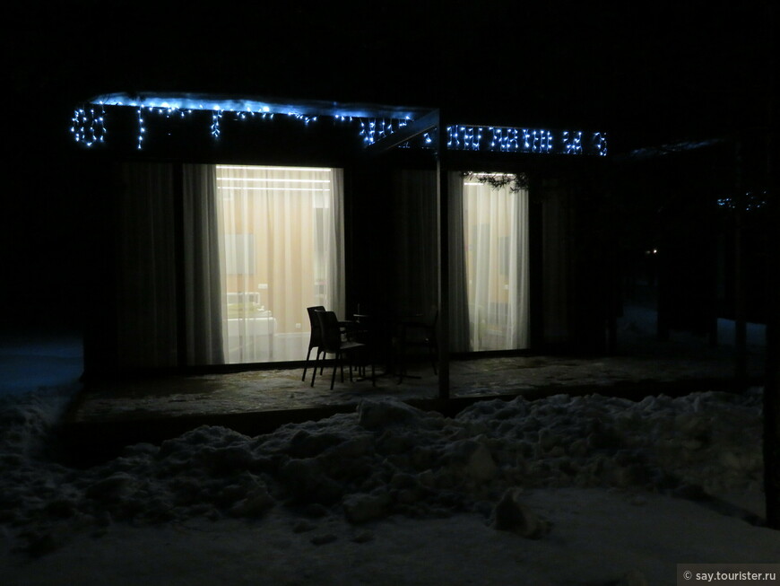 Зимний вечер в Приозерске. Точка на карте