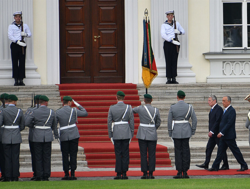 Официальный визит президента Португалии во дворце Бельвю в 2016 году