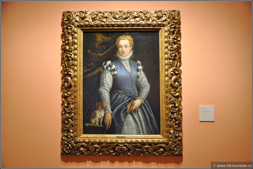 Паоло Веронезе «Портрет женщины с собакой» (ок.1560 - 1570)