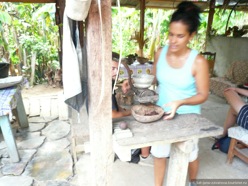 Процесс изготовления какао.