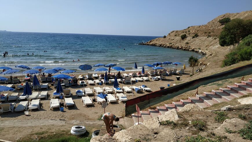 Пляж Диана (Diana Beach) в Кирении, Северный Кипр