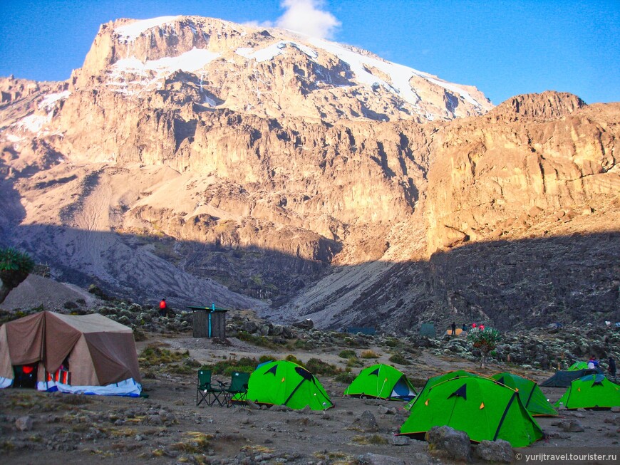 Килиманджаро. Вид с южной стороны из лагеря Барранко