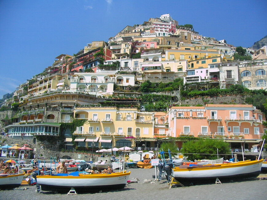 Большой пляж Позитано (Positano Spiaggia, La Spiaggia Grande)