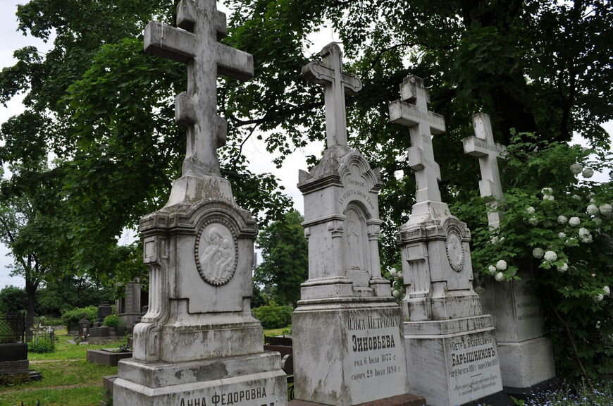 Семейное захоронение на Никольском кладбище