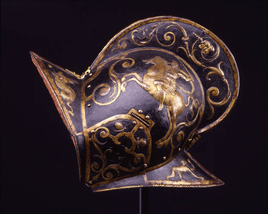 Позолоченный шлем, Антверпен, XVI век