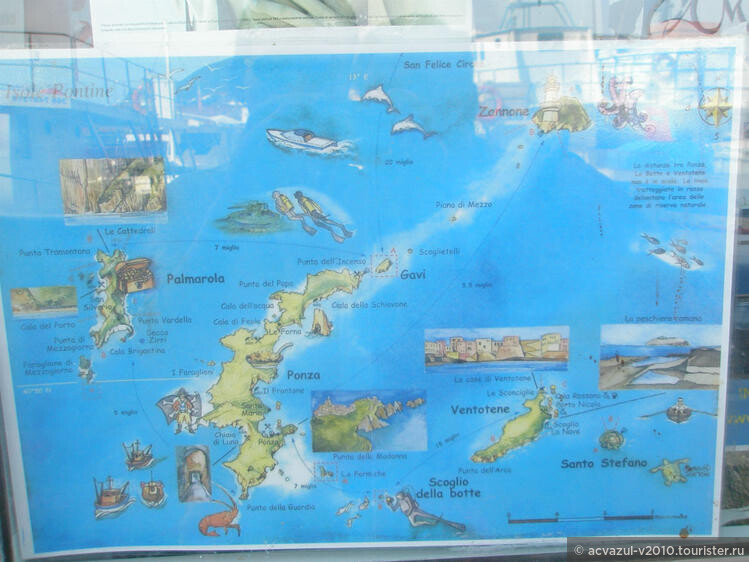 Понцианские Острова: Понца, Пальмарола..... Красота! 