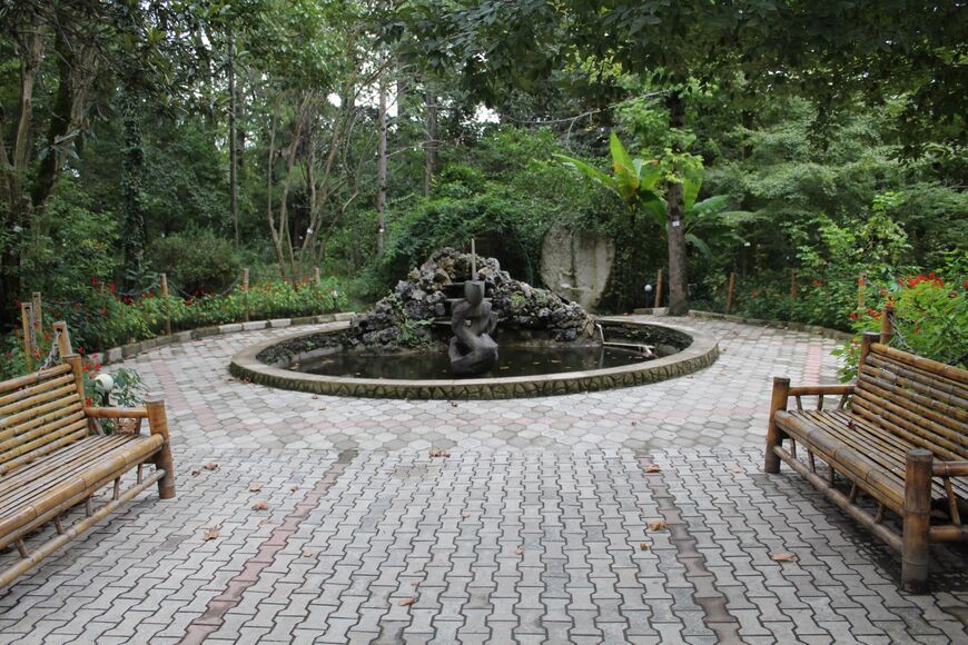 Один из фонтанов Ботанического сада