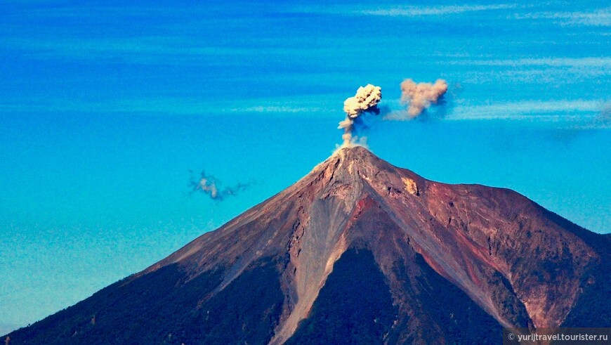 Вершина вулкана Фуэго