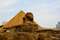Большой сфинкс и пирамида Хеопса в Гизе