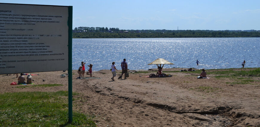 Ломоносовский пляж в Череповце