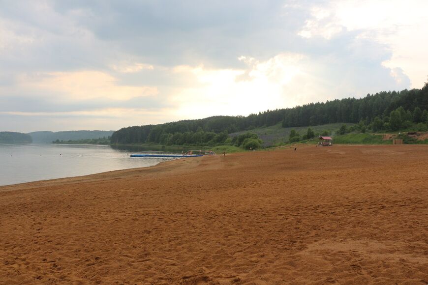Пляж Дубровского водохранилища