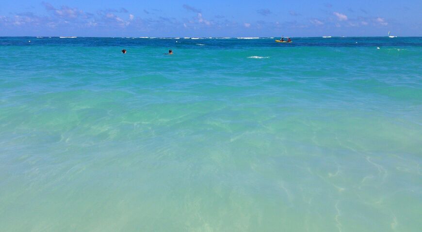 Лазурный цвет океана — визитная карточка лучших пляжей Доминиканы