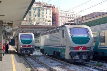 Поезда Trenitalia на станции Genova Piazza Principe, лиц. CC BY-SA 4.0