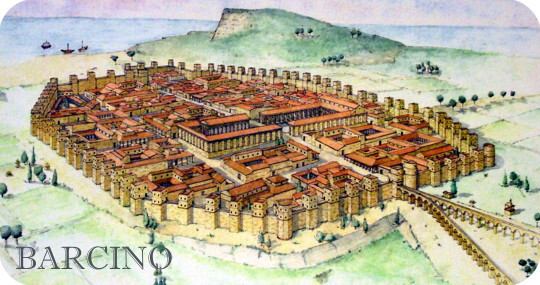 Реконструкция римской Барселоны (Барсино).