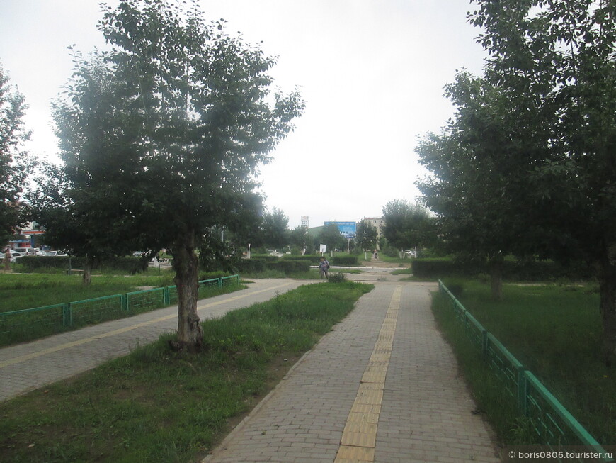 Прогулка по городу Дархан в июле, вечером и утром