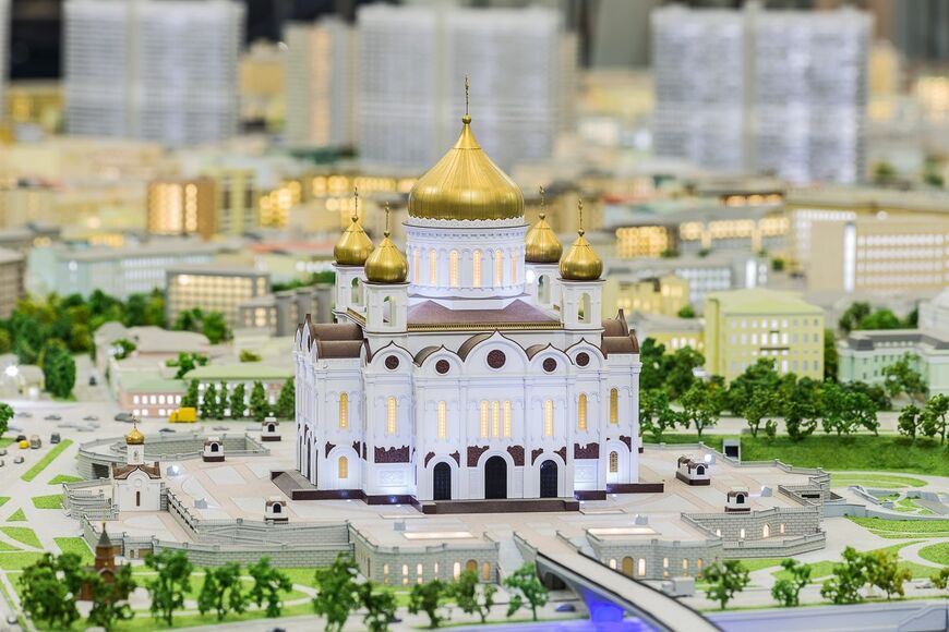 Архитектурный интерактивный макет Москвы
