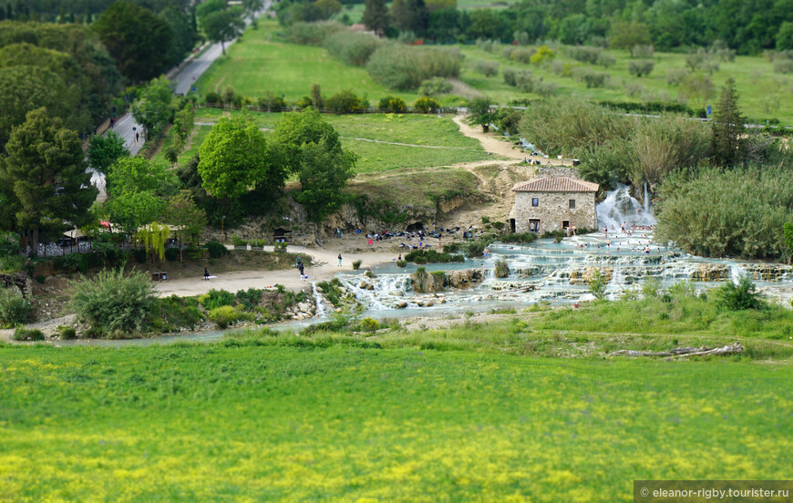 Возвращение в Тоскану. Термы Сатурнии (Cascate del Mulino)