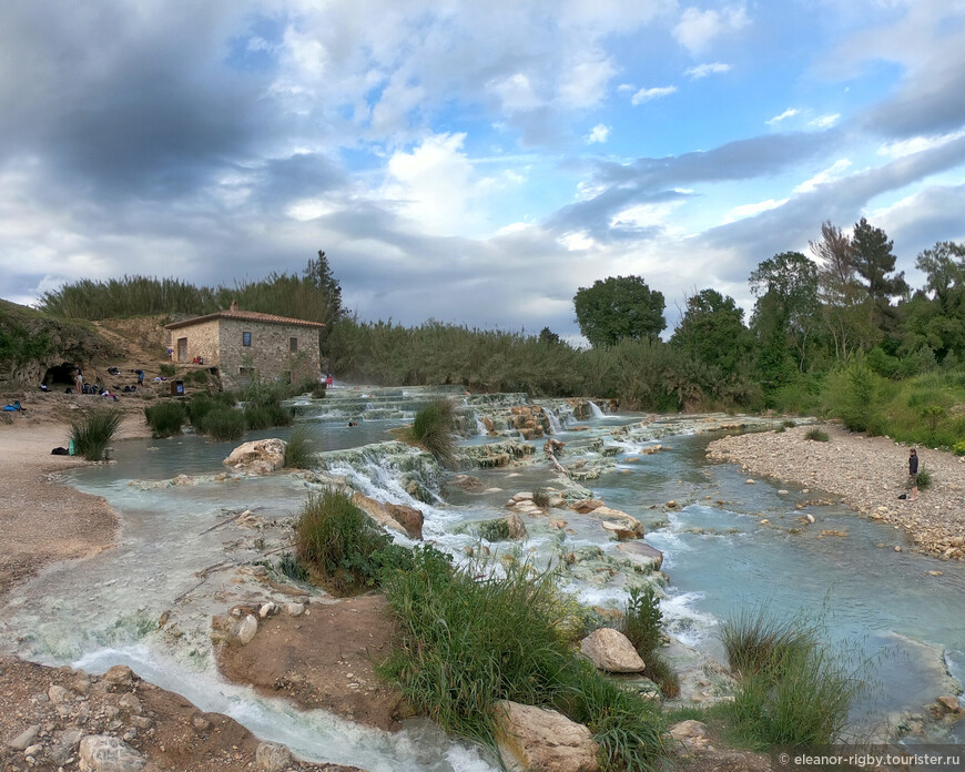 Возвращение в Тоскану. Термы Сатурнии (Cascate del Mulino)